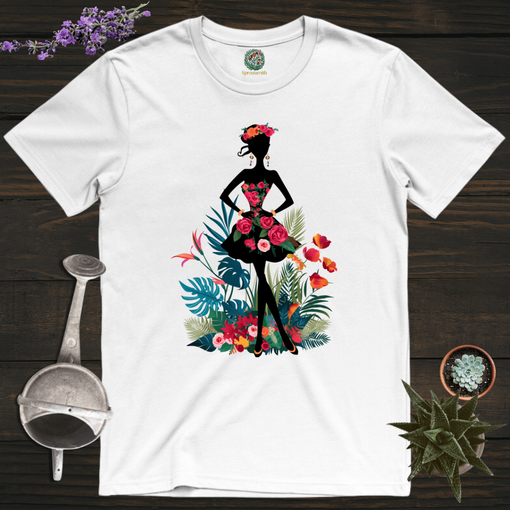Sproutsmith T-Shirt White / S Floral Lady T-Shirt