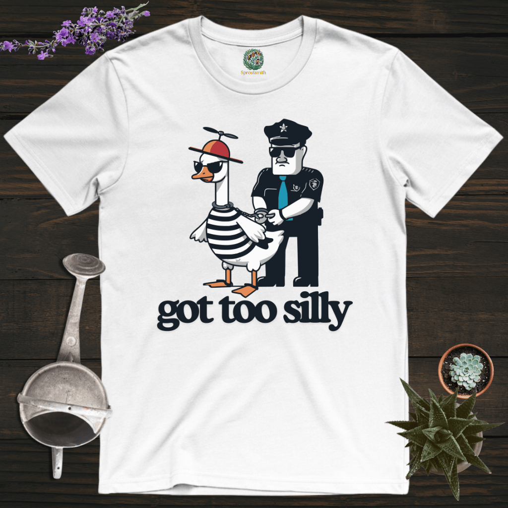 Sproutsmith T-Shirt White / S Goose Got Too Silly T-Shirt