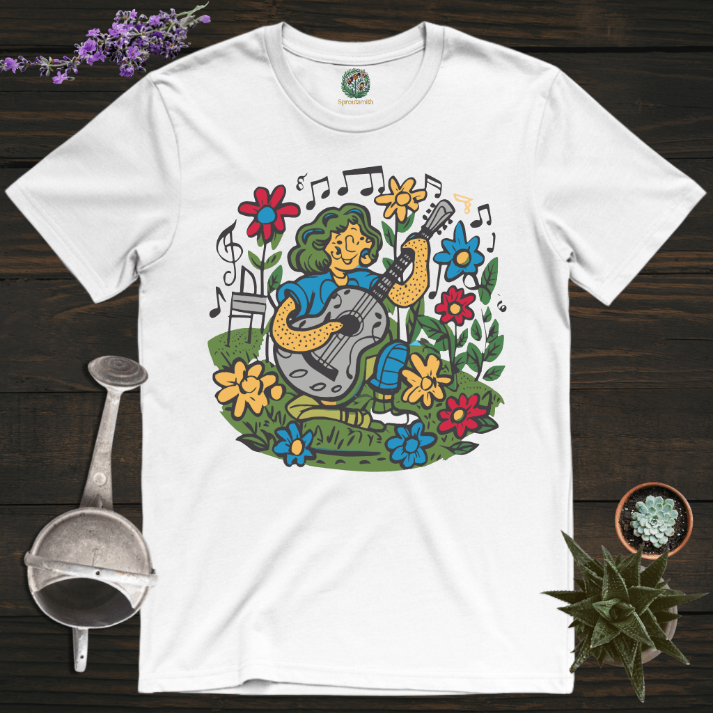 Sproutsmith T-Shirt White / S Guitar in the Garden T-Shirt
