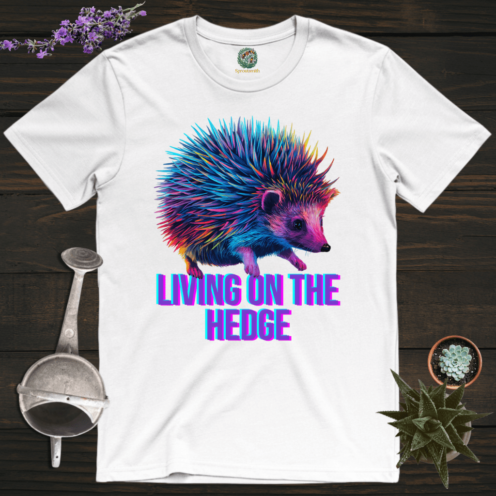 Sproutsmith T-Shirt White / S Living on the Hedge T-Shirt