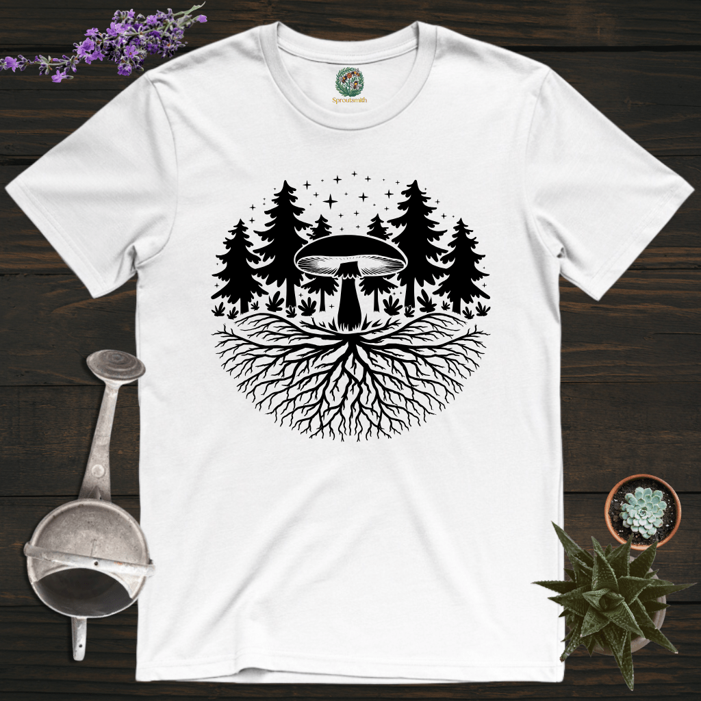 Sproutsmith T-Shirt White / S Midnight Mycelium T-Shirt