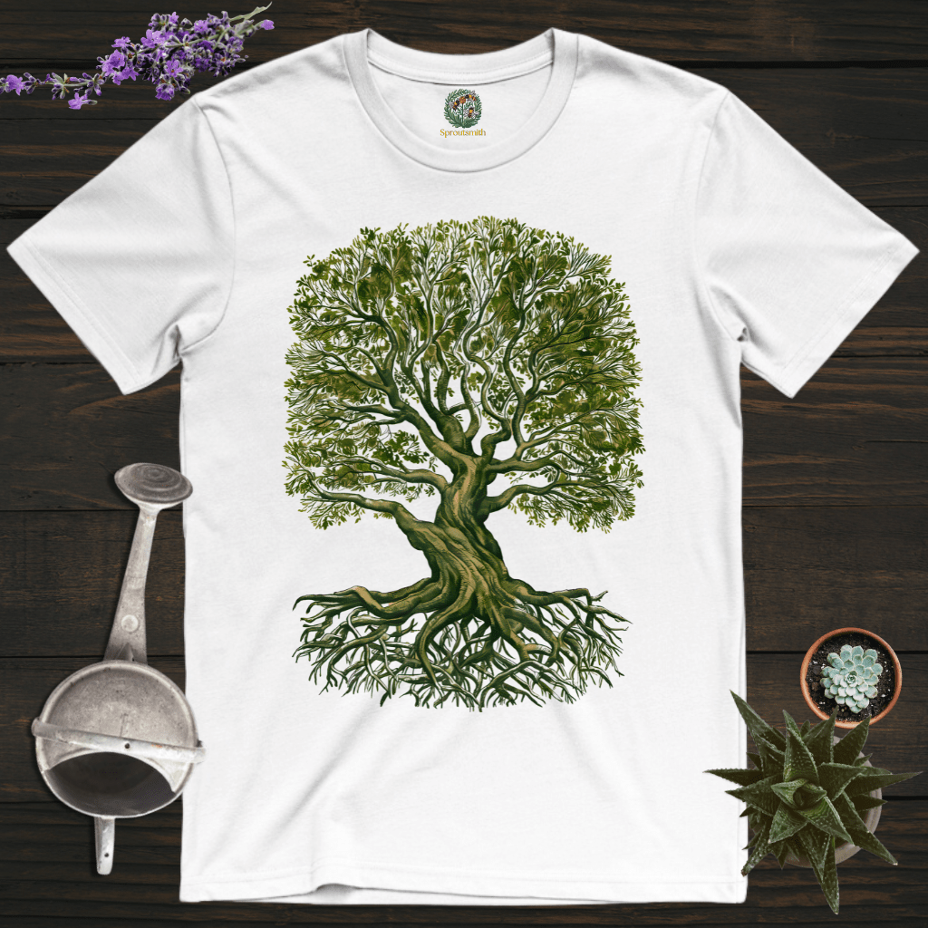 Sproutsmith T-Shirt White / S Monochrome Tree T-Shirt