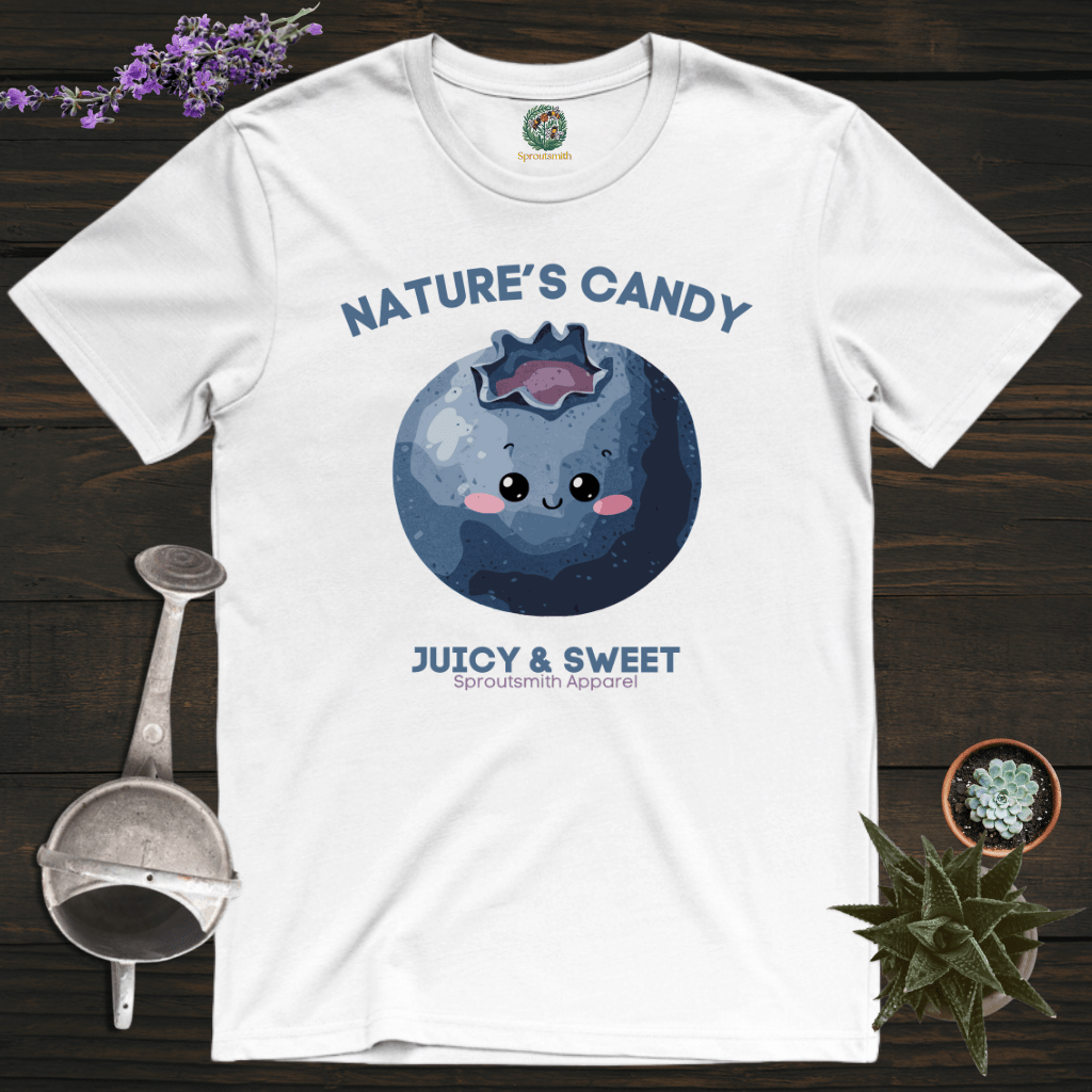 Sproutsmith T-Shirt White / S Nature's Candy Blueberry T-Shirt