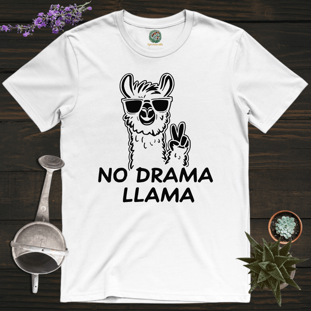 Sproutsmith T-Shirt White / S No Drama Llama T-Shirt
