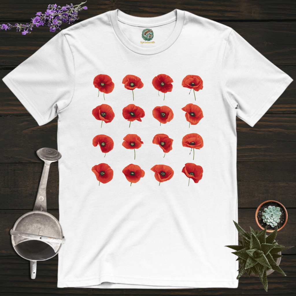 Sproutsmith T-Shirt White / S Poppies T-Shirt