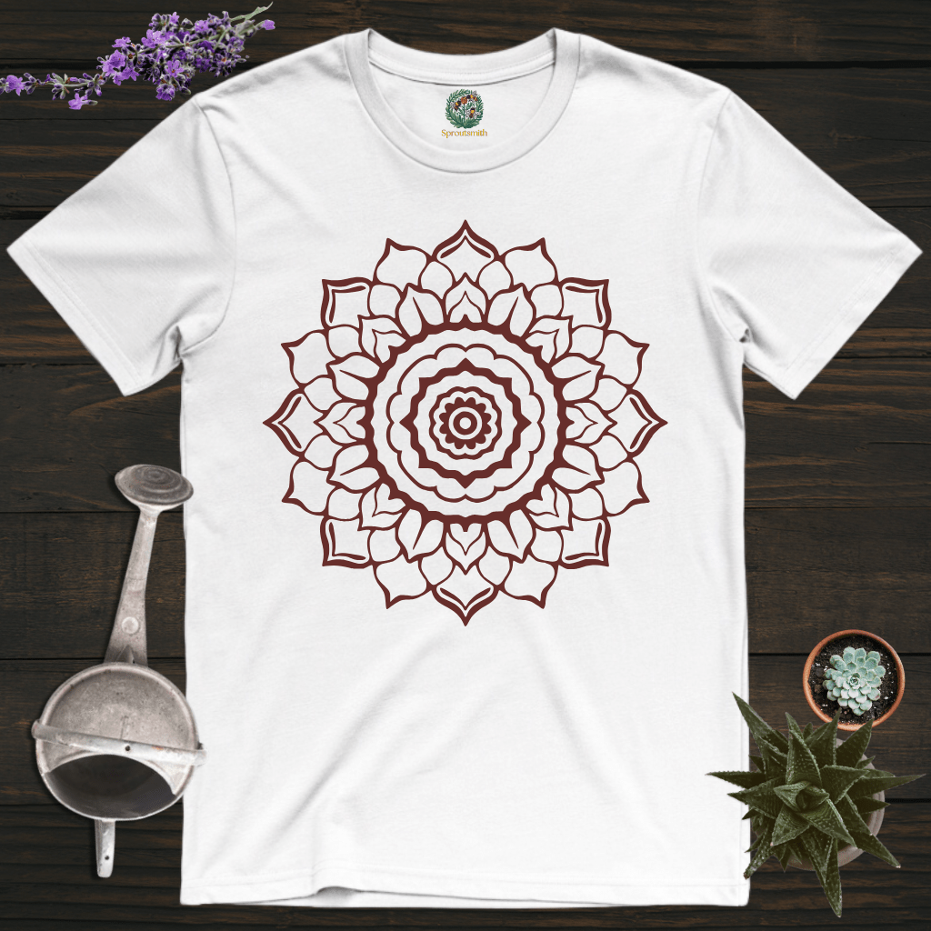 Sproutsmith T-Shirt White / S Rose Mandala T-Shirt