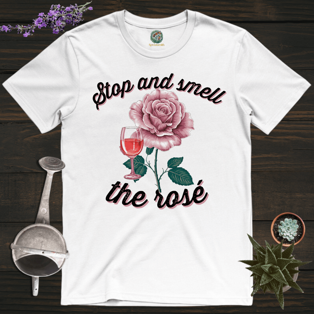 Sproutsmith T-Shirt White / S Smell the Rosé T-Shirt