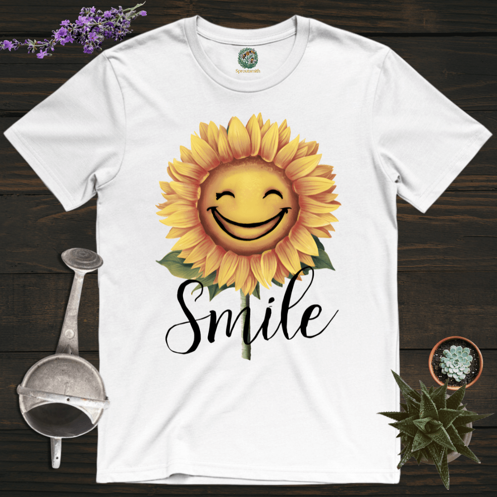 Sproutsmith T-Shirt White / S Smile Sunflower T-Shirt