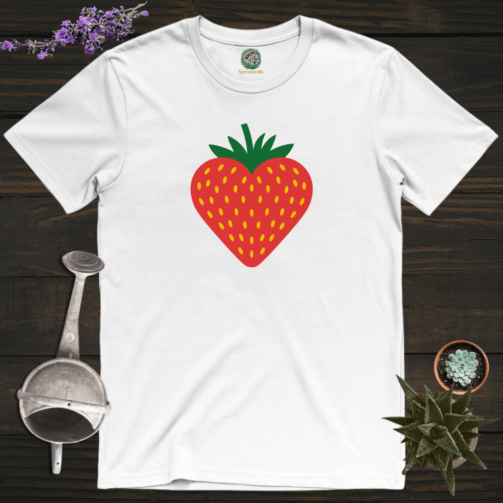 Sproutsmith T-Shirt White / S Strawberry Heart T-Shirt