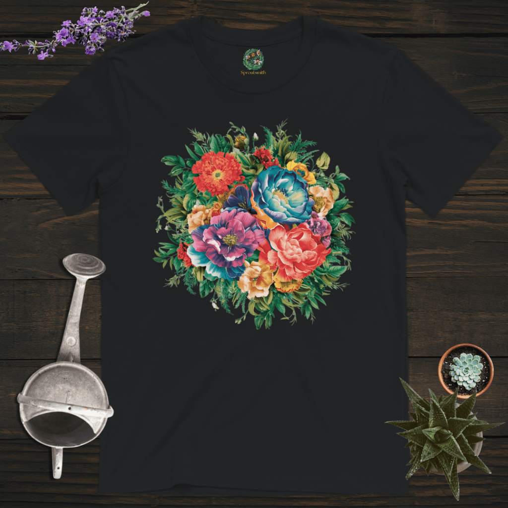 Sproutsmith T-Shirt Black / S Blooming Flowers T-Shirt