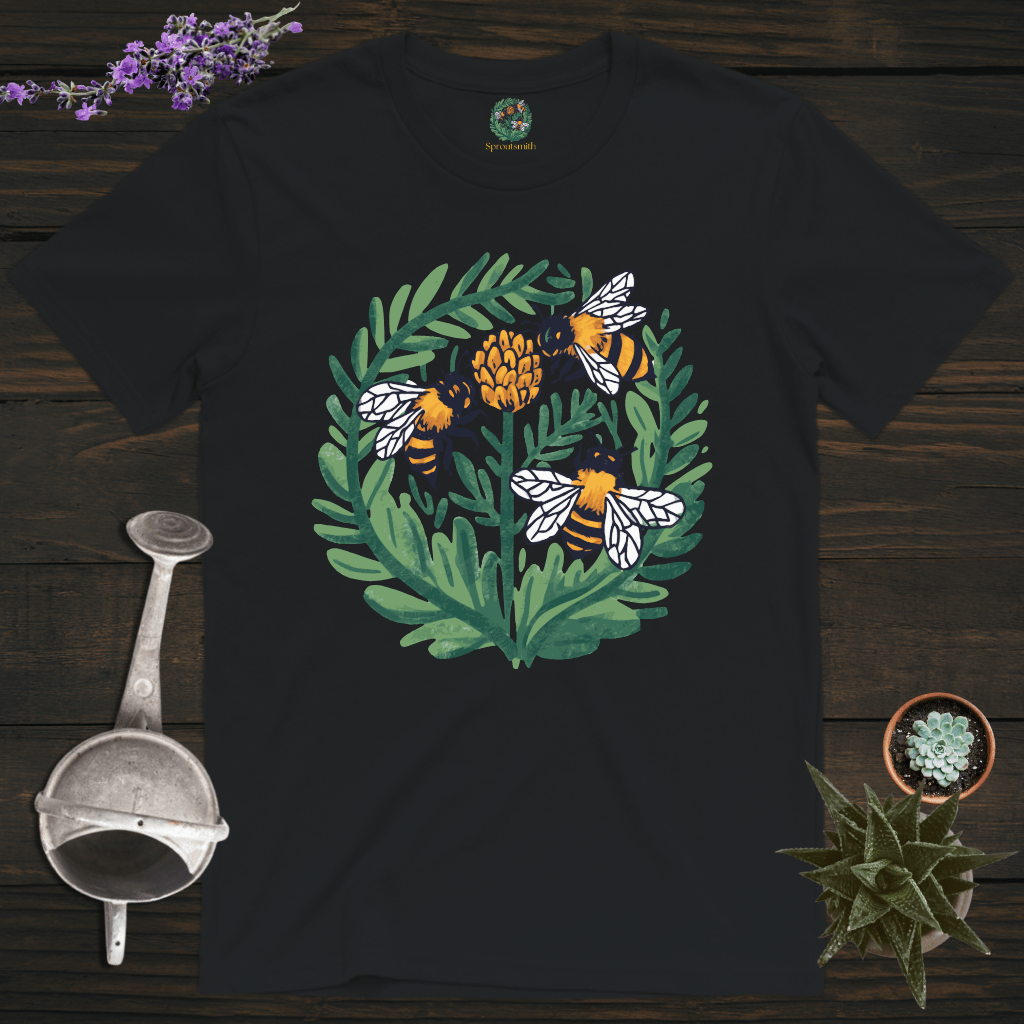 Sproutsmith T-Shirt Black / S Busy Bees T-Shirt