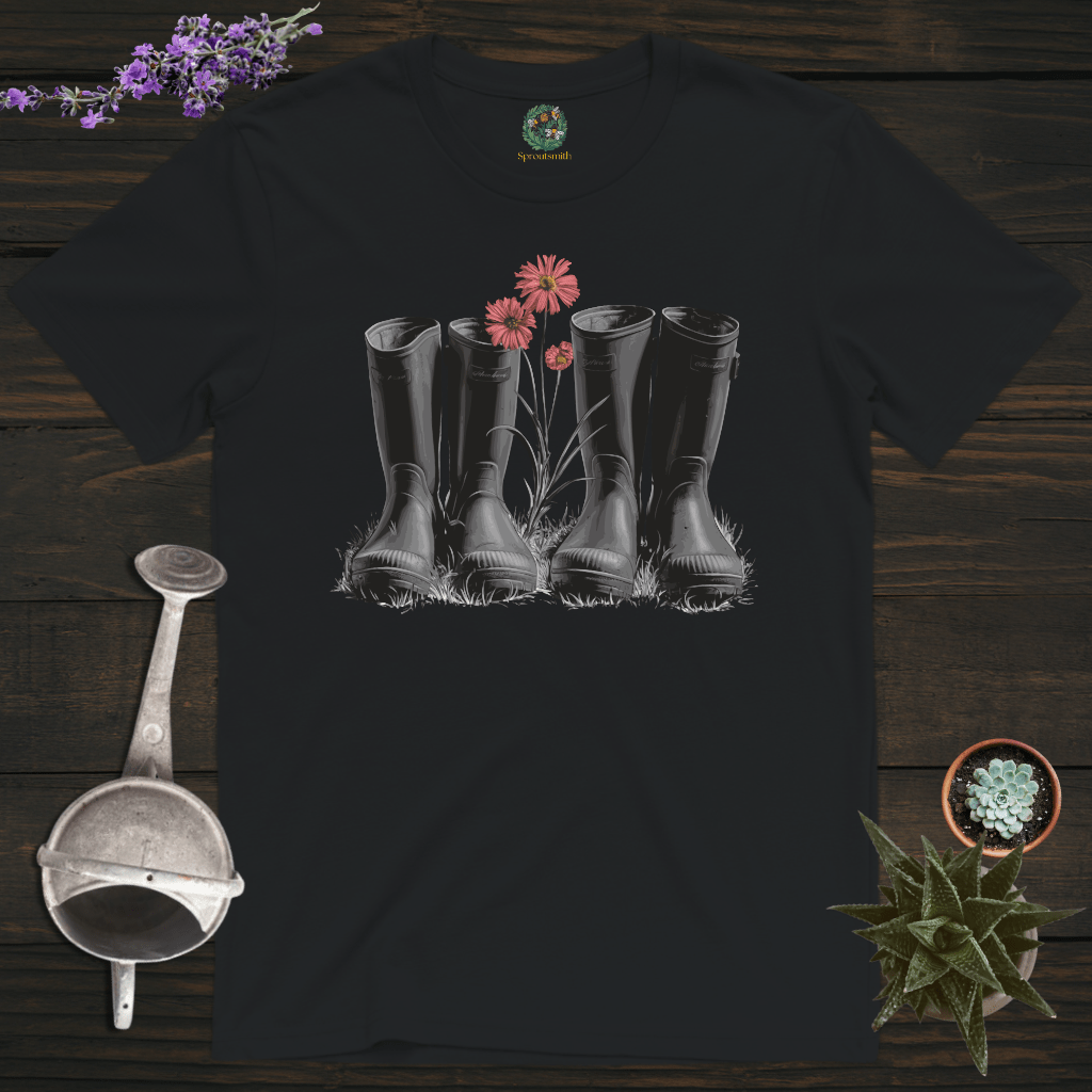 Sproutsmith T-Shirt Black / S Couple of Wellies T-Shirt
