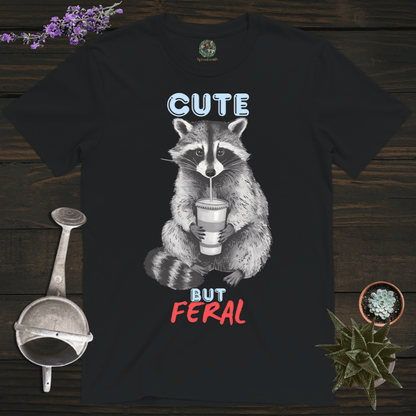 Sproutsmith T-Shirt Black / S Cute But Feral T-Shirt