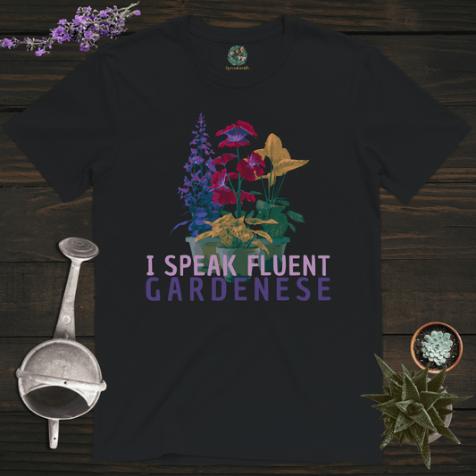 Sproutsmith T-Shirt Black / S Fluent Gardenese T-Shirt