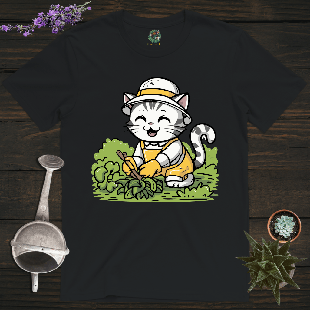 Sproutsmith T-Shirt Black / S Garden Cat T-Shirt