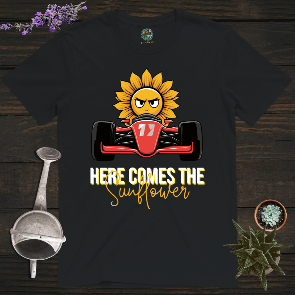 Sproutsmith T-Shirt Black / S Here Comes the Sunflower T-Shirt