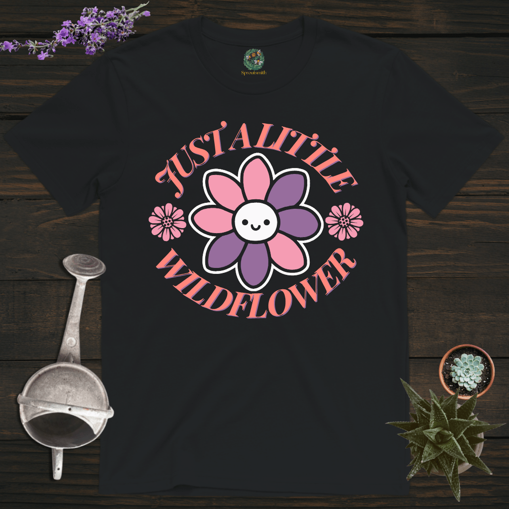Sproutsmith T-Shirt Black / S Just a Little Wildflower T-Shirt