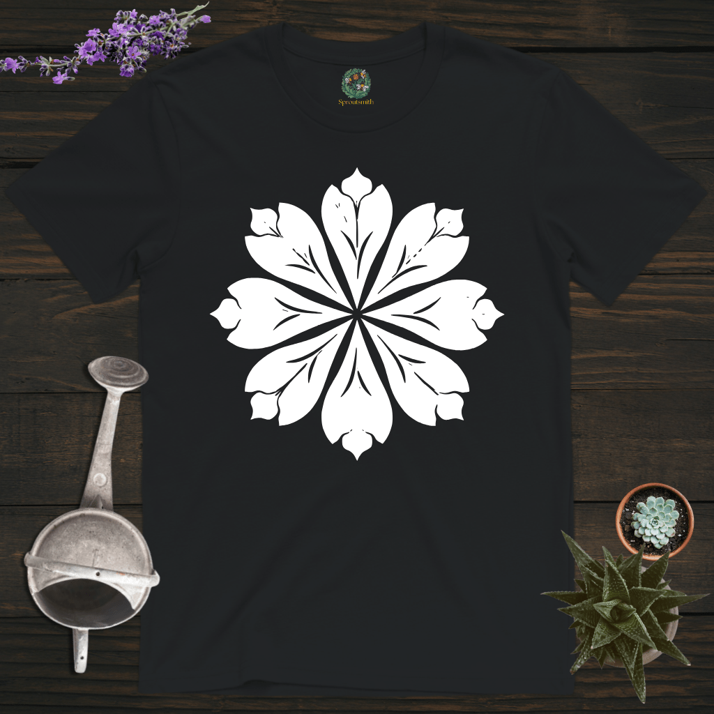 Sproutsmith T-Shirt Black / S Leaf Motif T-Shirt