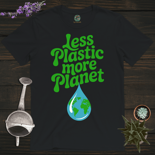 Sproutsmith T-Shirt Black / S Less Plastic More Planet T-Shirt