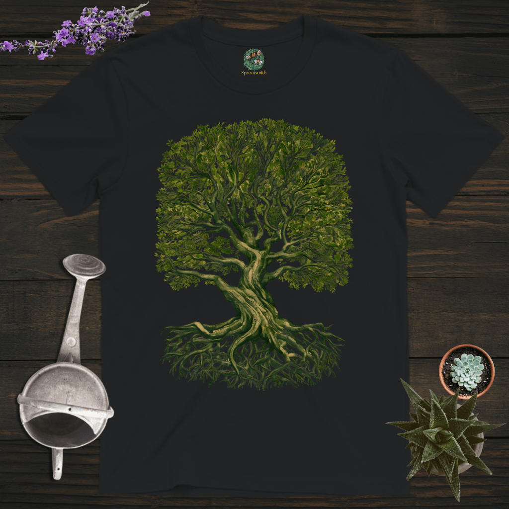 Sproutsmith T-Shirt Black / S Monochrome Tree T-Shirt