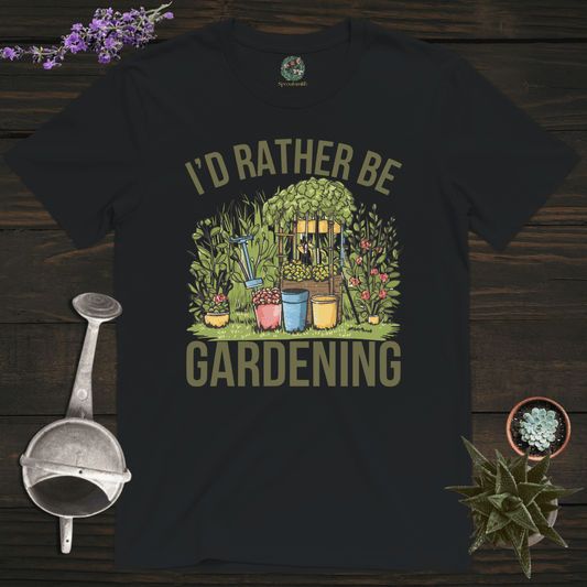 Sproutsmith T-Shirt Black / S Rather Be Gardening T-Shirt