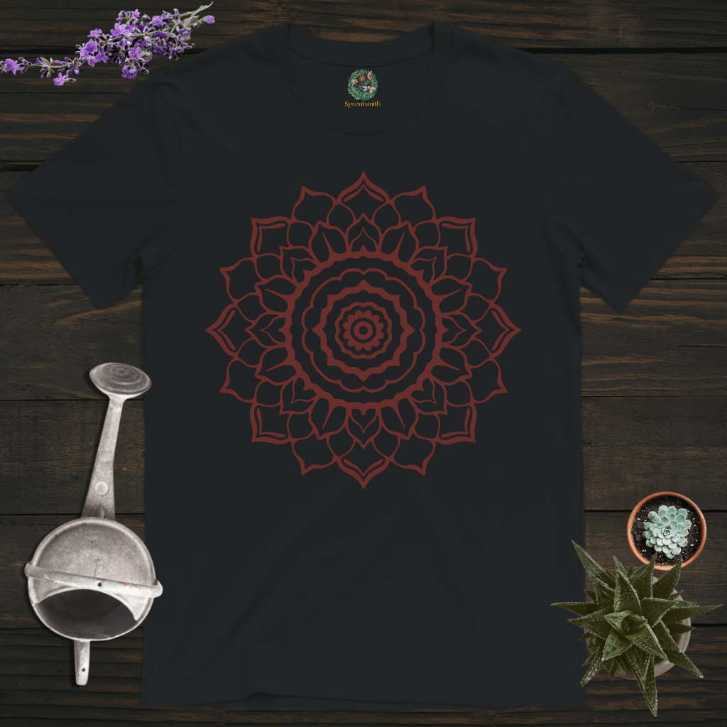 Sproutsmith T-Shirt Black / S Rose Mandala T-Shirt