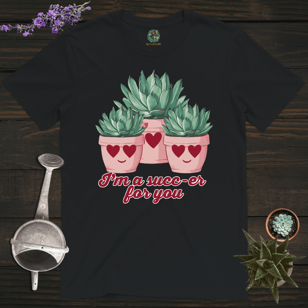 Sproutsmith T-Shirt Black / S Succ-er For You T-Shirt