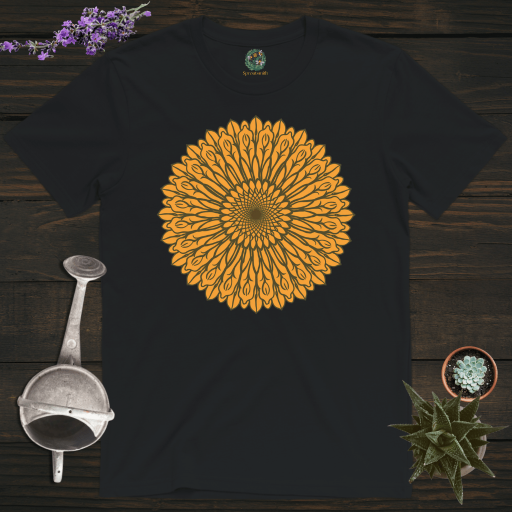 Sproutsmith T-Shirt Black / S Sunflower Mandala T-Shirt