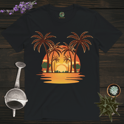 Sproutsmith T-Shirt Black / S Sunset Palms T-Shirt