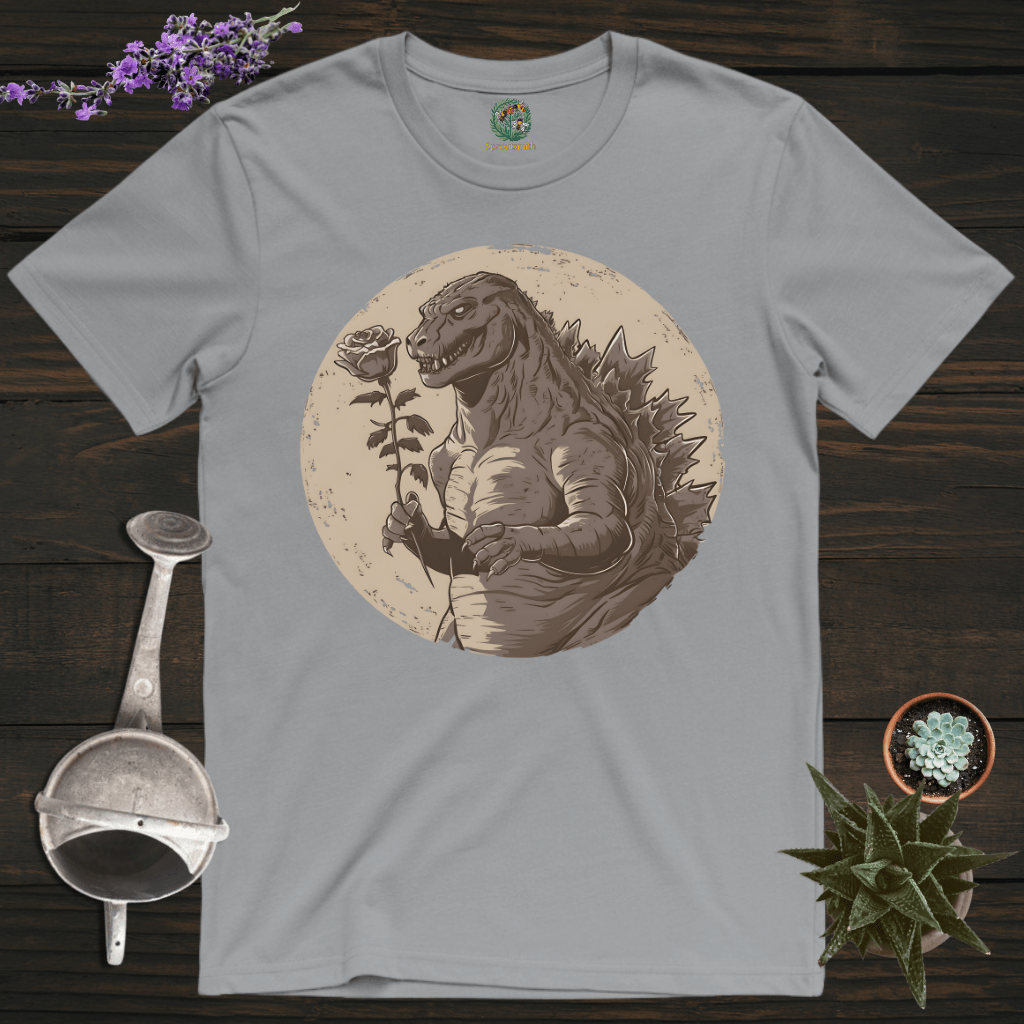 Sproutsmith T-Shirt Charcoal / S Dinosaur's Rose T-Shirt