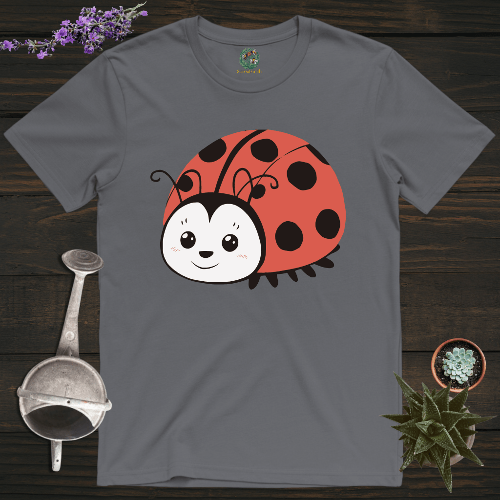 Sproutsmith T-Shirt Charcoal / S Happy Ladybug T-Shirt