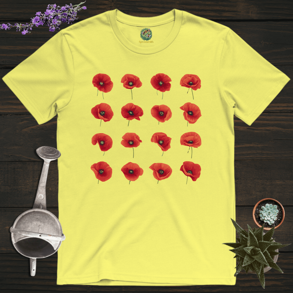 Sproutsmith T-Shirt Charcoal / S Poppies T-Shirt