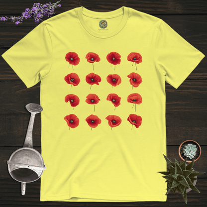 Sproutsmith T-Shirt Charcoal / S Poppies T-Shirt