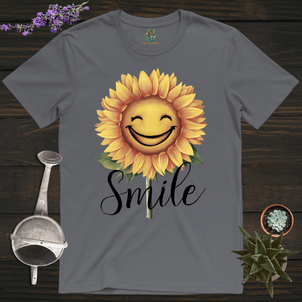 Sproutsmith T-Shirt Charcoal / S Smile Sunflower T-Shirt