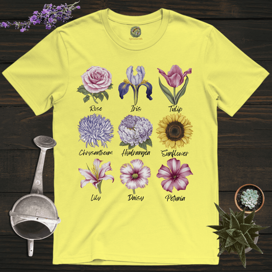 Sproutsmith T-Shirt Cornsilk / S Nine Flowers T-Shirt