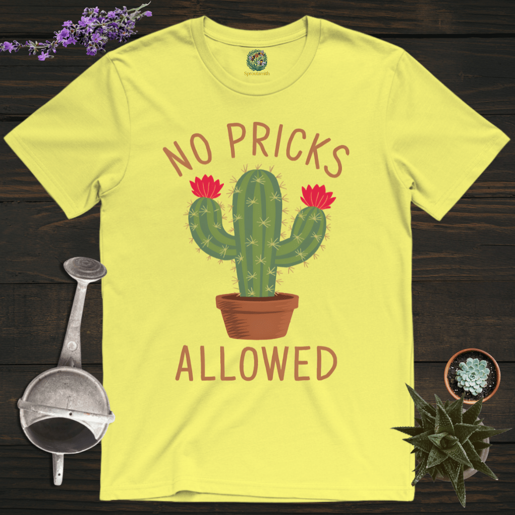 Sproutsmith T-Shirt Cornsilk / S No Pricks Allowed Cactus T-Shirt