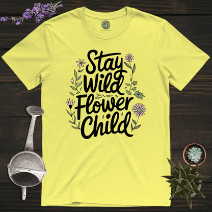 Sproutsmith T-Shirt Cornsilk / S Stay Wild Flower Child T-Shirt
