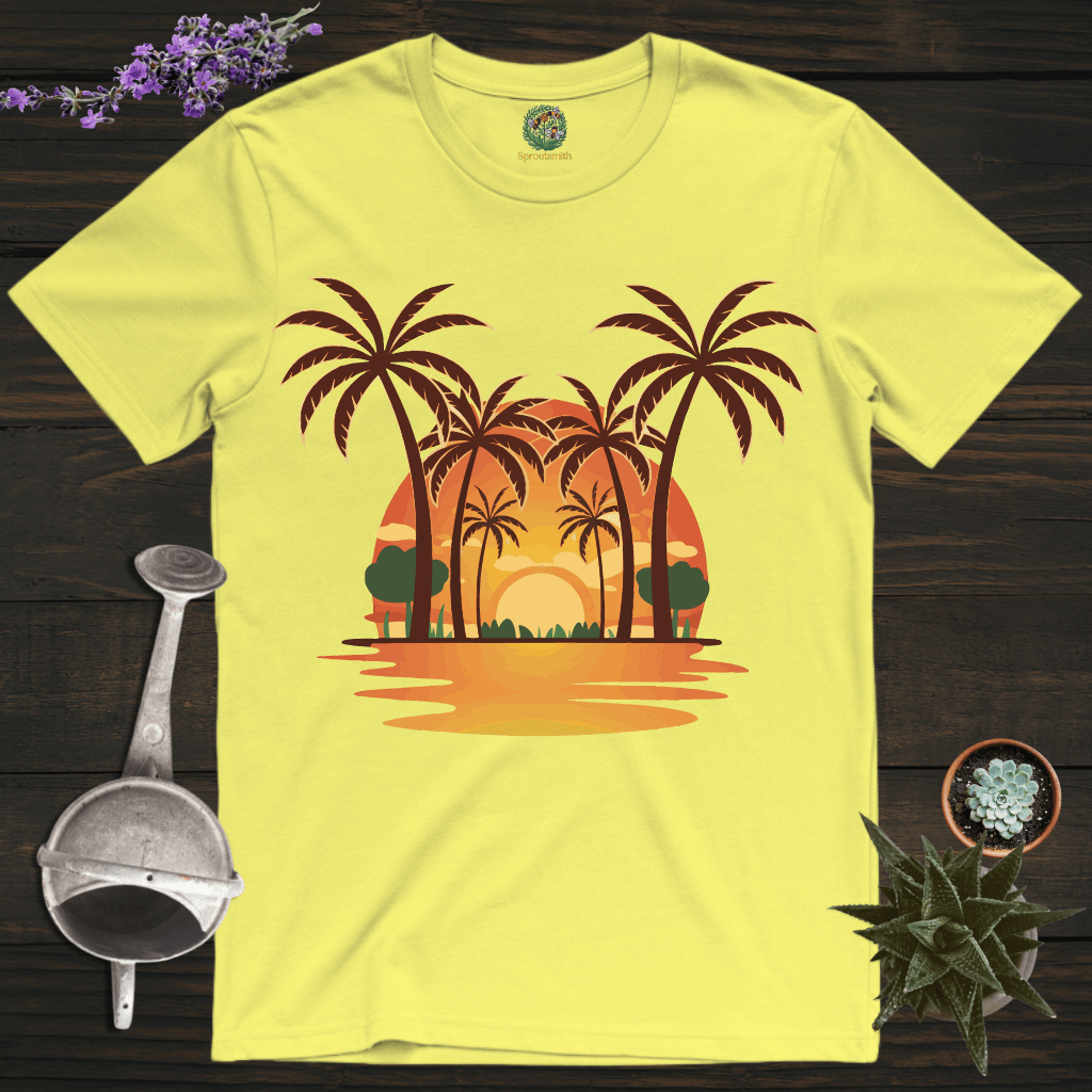 Sproutsmith T-Shirt Cornsilk / S Sunset Palms T-Shirt