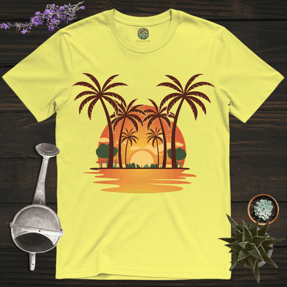 Sproutsmith T-Shirt Cornsilk / S Sunset Palms T-Shirt