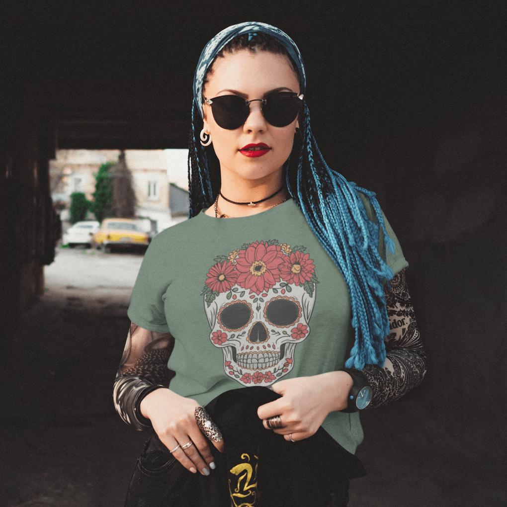 Sproutsmith T-Shirt Floral Skull T-Shirt