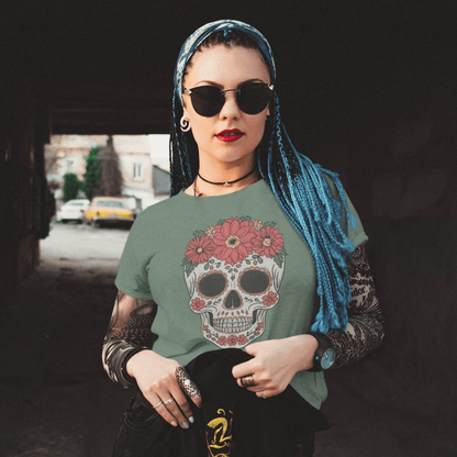 Sproutsmith T-Shirt Floral Skull T-Shirt