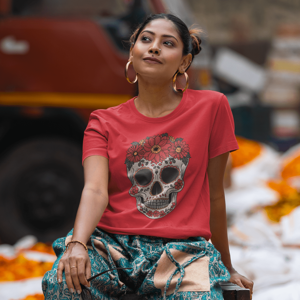 Sproutsmith T-Shirt Floral Skull T-Shirt