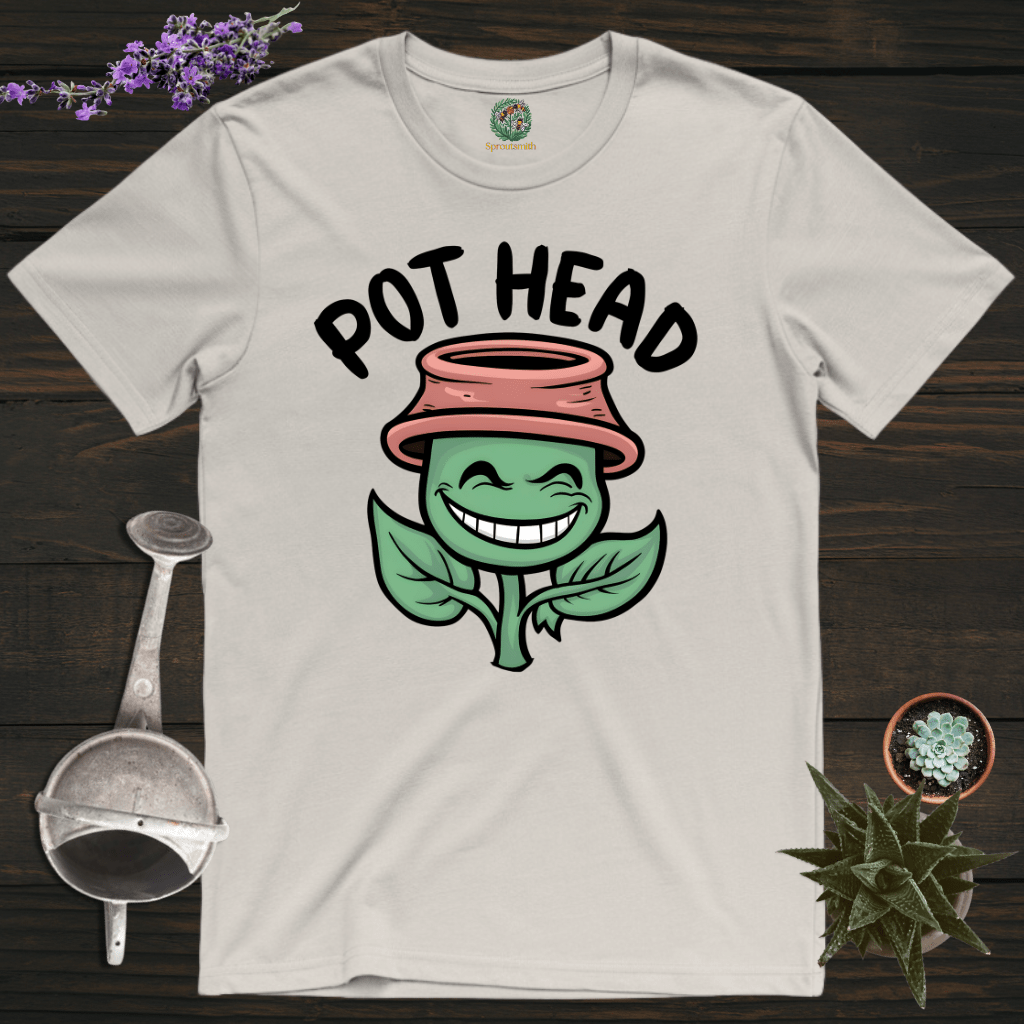 Sproutsmith T-Shirt Ice Grey / S A Pot Head T-Shirt