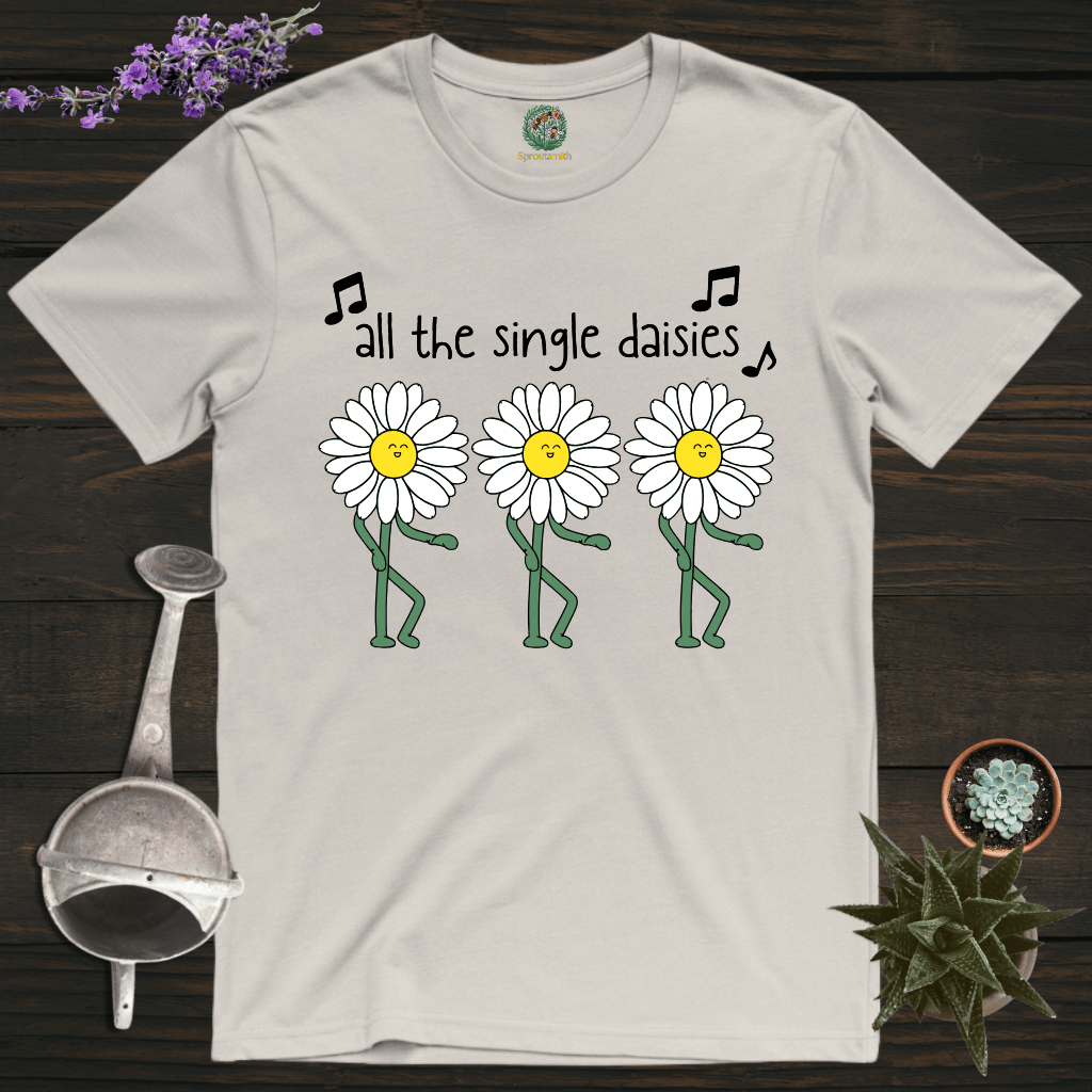 Sproutsmith T-Shirt Ice Grey / S All the Single Daisies T-Shirt