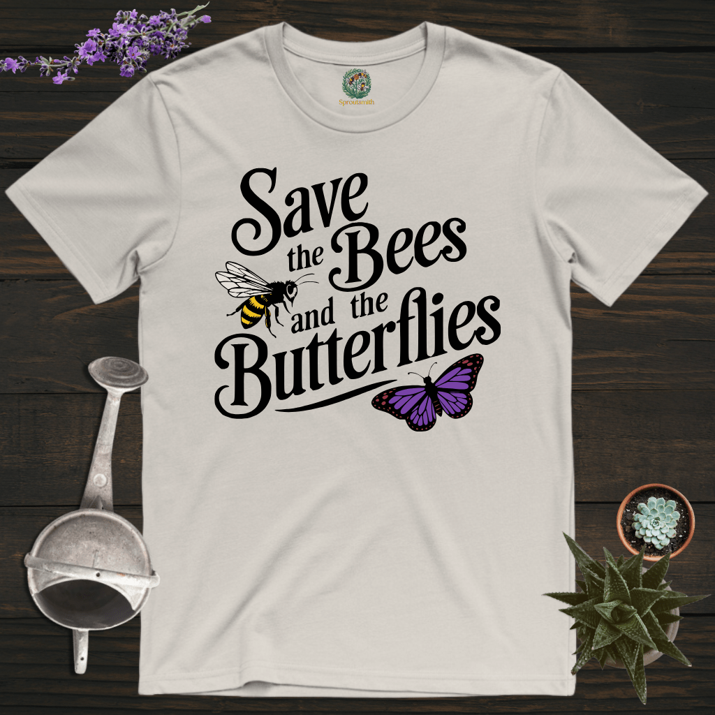 Sproutsmith T-Shirt Ice Grey / S Bees and Butterflies T-Shirt