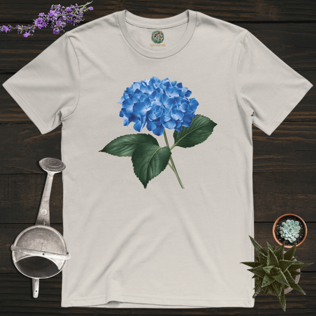 Sproutsmith T-Shirt Ice Grey / S Blue Hydrangea T-Shirt
