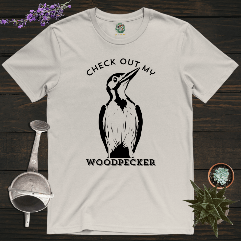 Sproutsmith T-Shirt Ice Grey / S Check out My Woodpecker T-Shirt