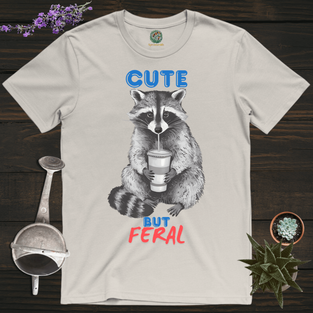 Sproutsmith T-Shirt Ice Grey / S Cute But Feral T-Shirt