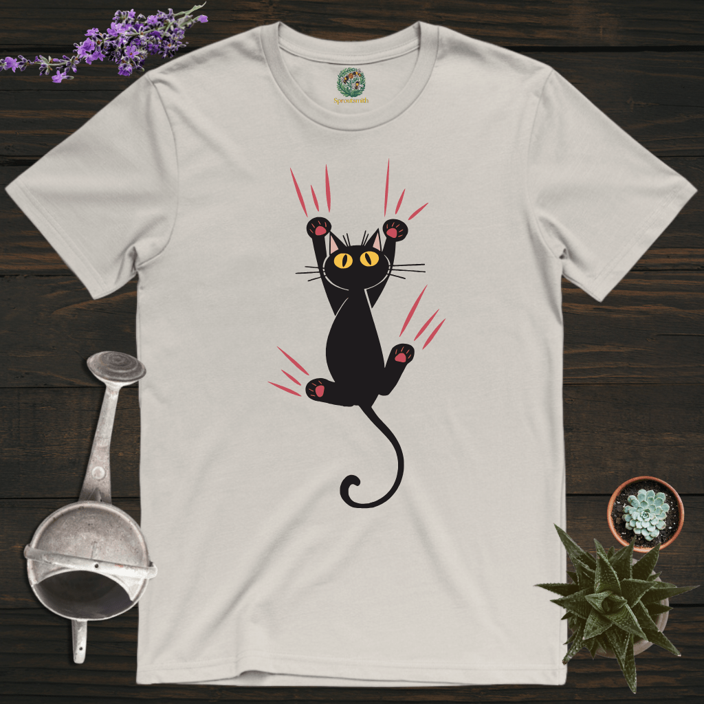 Sproutsmith T-Shirt Ice Grey / S Don't Let Go Cat T-Shirt