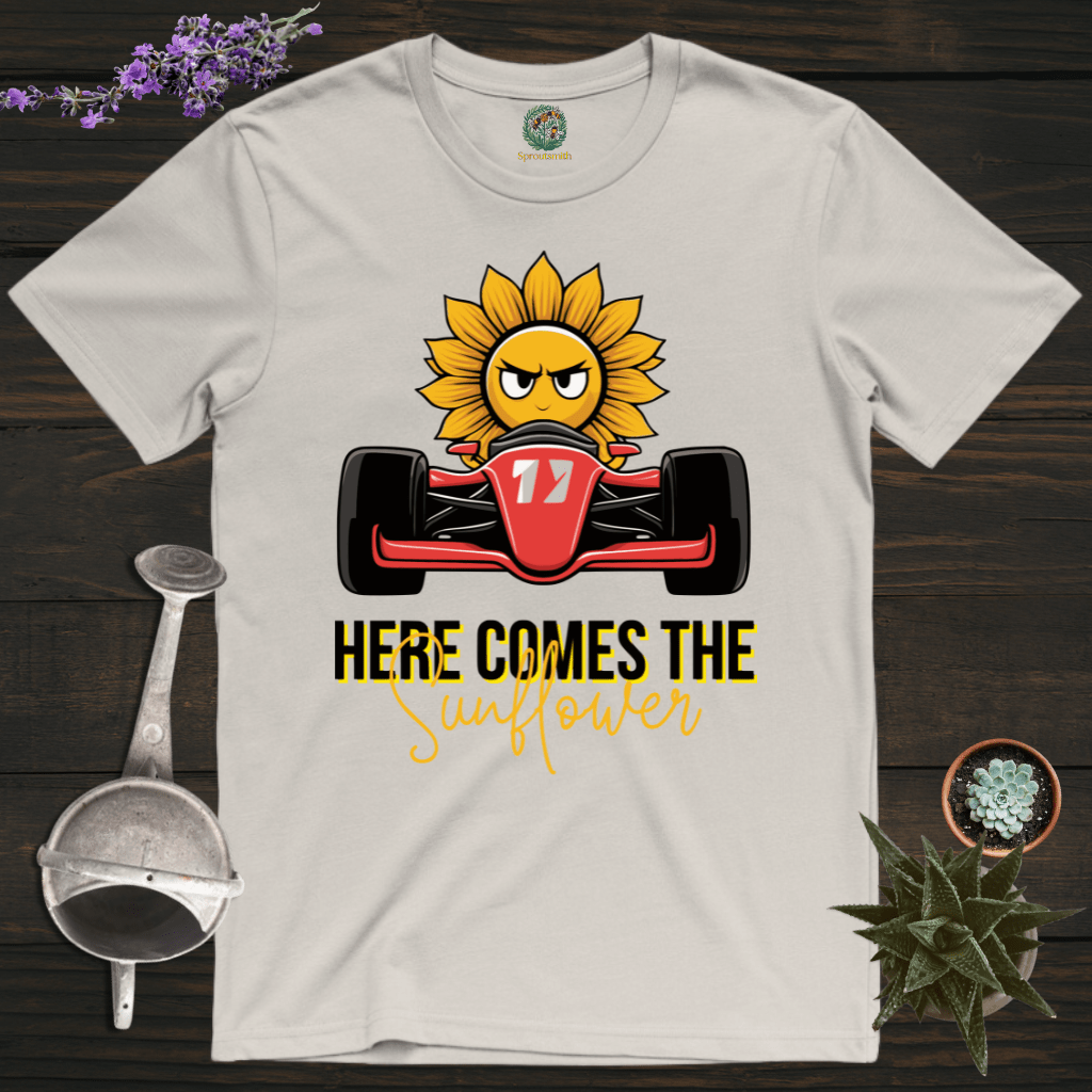 Sproutsmith T-Shirt Ice Grey / S Here Comes the Sunflower T-Shirt